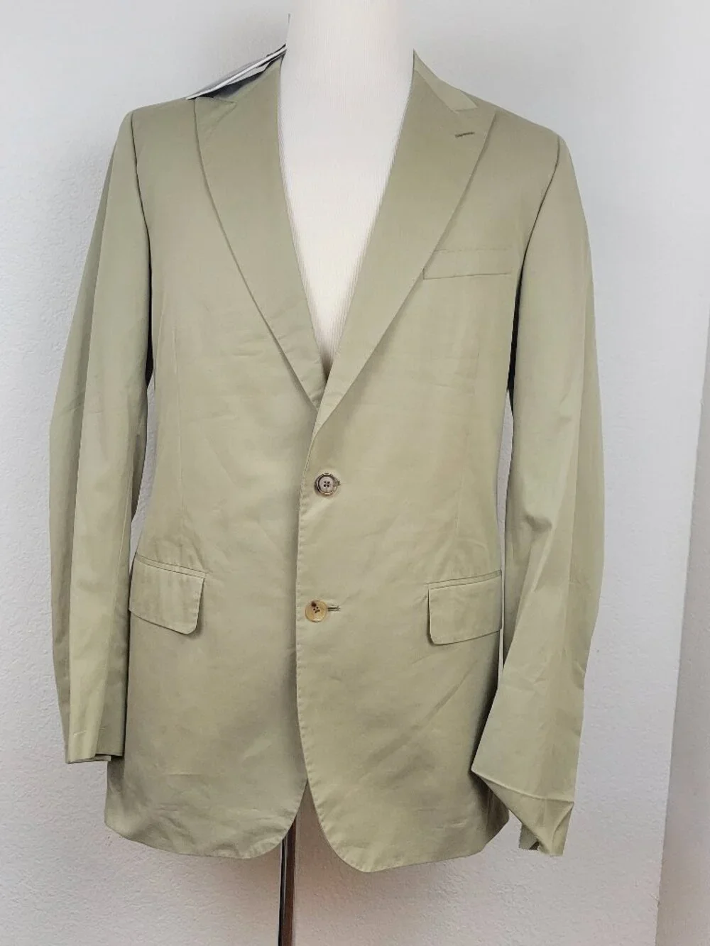 Vintage Untailored Oscar De La Renta Suit Jacket Men's Tan 42/L 42 Long USA Made